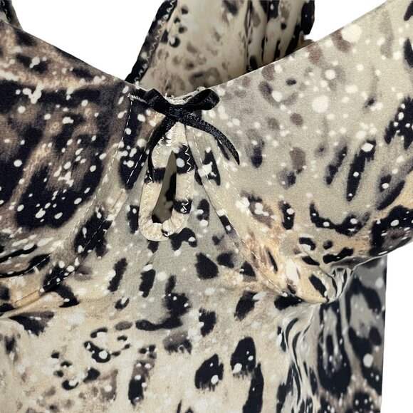 Victoria's Secret Cami Slip Dress Nightie Leopard Print Size 34C - Picture 4 of 16